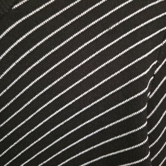 Maje Malicia Rayures Striped Long Sleeve Cardigan Black White Snap Size 2 - Picture 5 of 9